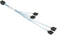 Supermicro SAS / Mini-SAS - SAS Kabel 23cm Weiß (CBL-SAST-0703)