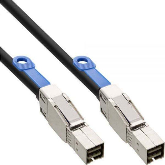 InLine Mini SAS - Mini SAS Cable 50cm Μαύρο (27638A)