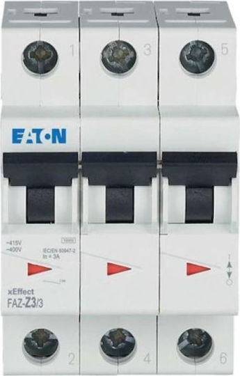 Eaton Leitungsschutzschalter 3p Z 3a 15ka AC FAZ-Z3/3 278922