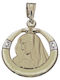 Weißgold-Virgin-Mary-Anhänger Pd11052l 14 Karat