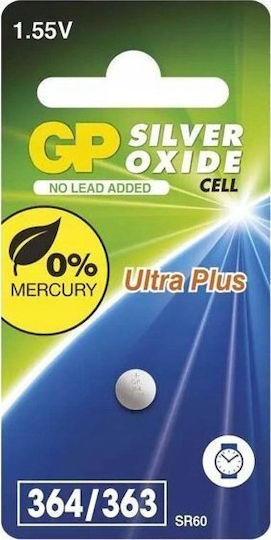 Genius Pack Batterie Silber-Oxid für Uhren SR60 1.55V 1Stück