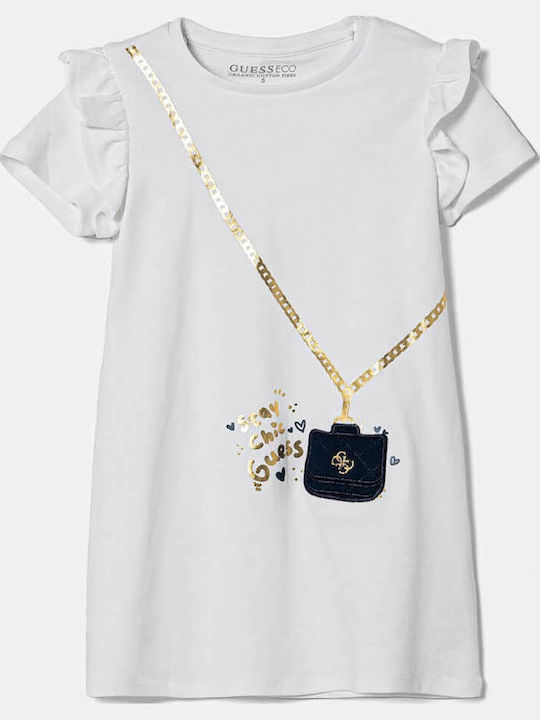 Guess Children's Dress Short Sleeve White K5RK00KA6W4-G011 | Skroutz.mt