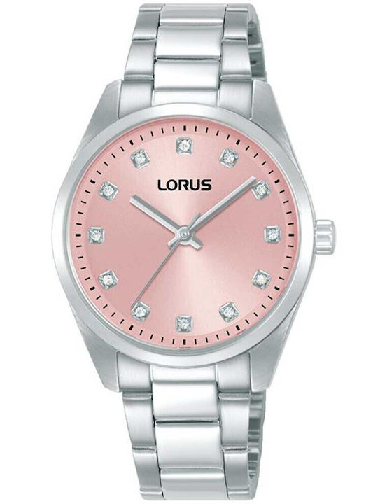 Lorus Γυναικείο Ρολόι 32mm Μπαταρίας με Ασημί Μ...
