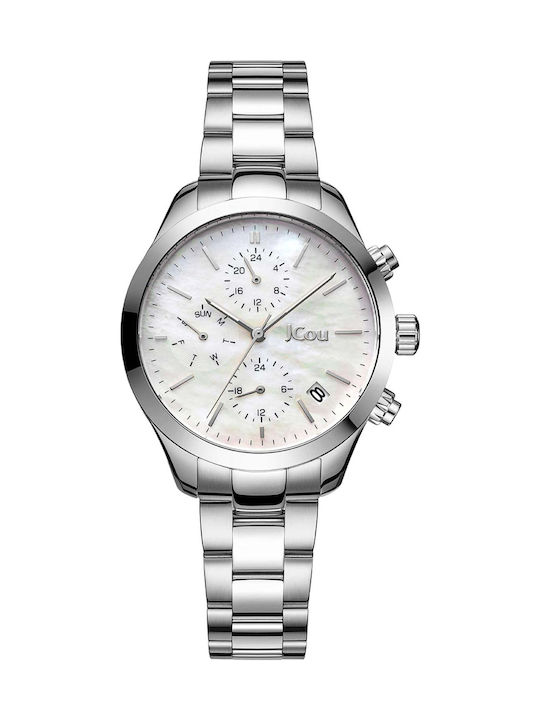 Jcou Aurora Damenuhr 36mm Batteriebetrieb mit S...