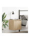 Wooden Sonoma Oak Bedside Tables 2 Pieces 38x34x40cm