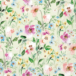 Decoupage-Serviette 1 Stück Frühlingsblumen