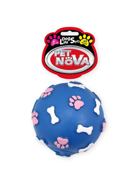 Pet Nova Играчка за куче Синя Топка L 9см