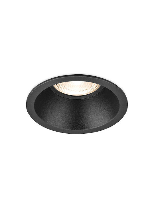 Braytron Round Metallic Recessed Spot Black 1pcs