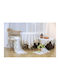Pls-tb0306 Ecru Λινό Κέντημα Μεταξωτή Δαντέλα 60%linen 40%pol 128×128 Liolios Home