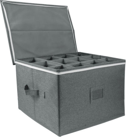 Fabric Storage Box for Underwear in Gray Color 1pcs