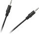 Lechpol 3.5mm Jack Cable - 3.5mm Male to 3.5mm Male Black Length 5m KPO2743-5