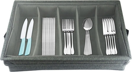 Drawer Partitions Plastic 42.5x29x8cm Grey