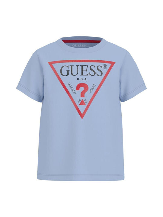 Guess Kids' T-shirt Light Blue