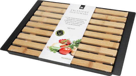 Excellent Houseware Suprafață de Tăiere pentru Pâine din Bambus Maro 33x26cm 1buc