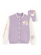 Kids Cardigan Purple