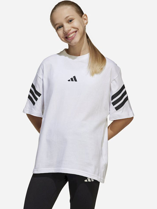 adidas Kinder-T-Shirt Weiß Future Icons 3-stripes