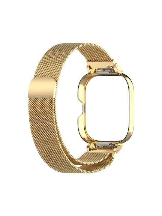 Redmi Watch 5 Xiaomi Redmi Watch 4 Θήκη Ρολογιού Μεταλλικό Πλαίσιο Ενσωματωμένη Θήκη Ρολογιού Milan Magnetic Steel Mesh Band Χρυσό Redmi Watch 5 Xiaomi Redmi Watch 4 Θήκη Ρολογιού Μεταλλικό Πλαίσιο Ενσωματωμένη Θήκη Ρολογιού Milan Magnetic Steel Mesh Band Χρυσό