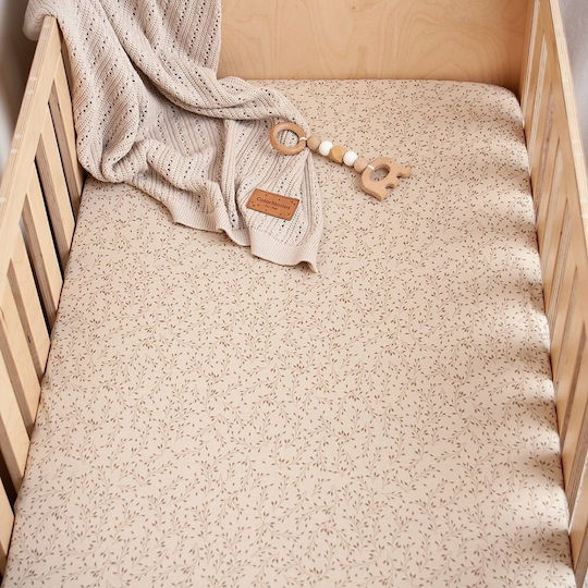 Color Stories Lenjerie De Patut Bebe Cu Cauciuc Bej 120x60cm