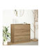 Wooden Chest of Drawers Coffee 80x35x80cm