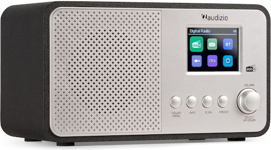 Audizio Avio Επιτραπέζιο Ραδιόφωνο Ρεύματος DAB+ με Bluetooth και USB Ασημί