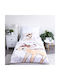 Disney Bambi Set Kids Duvet Cover Single with Pillowcase Cotton Beige 100x135cm