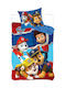 Paw Patrol Set Kinderbettbezug Einzel mit Kissenbezug 100x135cm