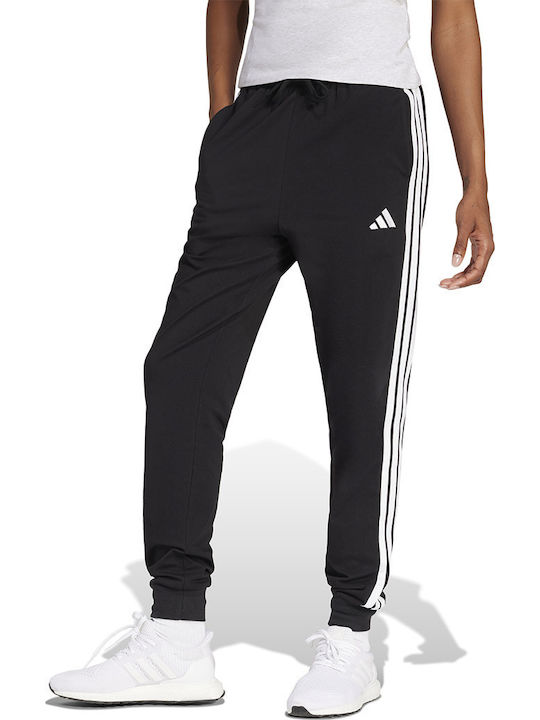 Essentials 3-Stripes Sweatpants Jogger Black