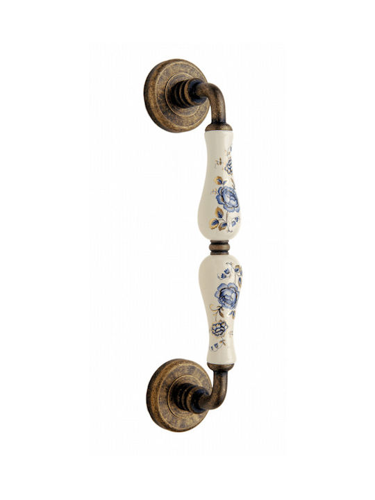 Roline Handle Front Door Κ310 216mm Antique-Blue