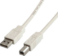Rbline USB 2.0 USB-A-Stecker zu USB-B-Stecker Grau 3m
