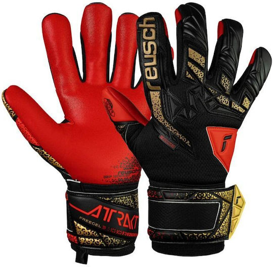 Reusch Attrakt Freegel Kids Goalkeeper Gloves Silver