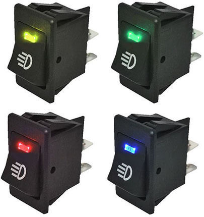 Διακοπτης Κουνιας Led 12v 35a Asw-17d Μπλε