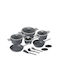 Berlinger Haus Aspen Cookware Set Made of Aluminum Aspen Collection with Non-stick Interior Coating 6 Pieces