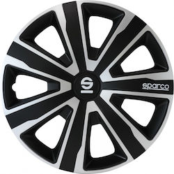 Sparco Τάσια 16" Ασημί 4τμχ