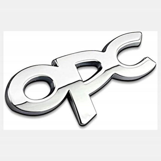 Σήμα Αυτοκινήτου Opc Chrome Opel Πίσω 83mm X 24mm