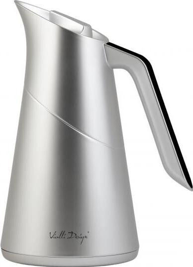 Vialli Design Jug Thermos Plastic 1lt Silver-black