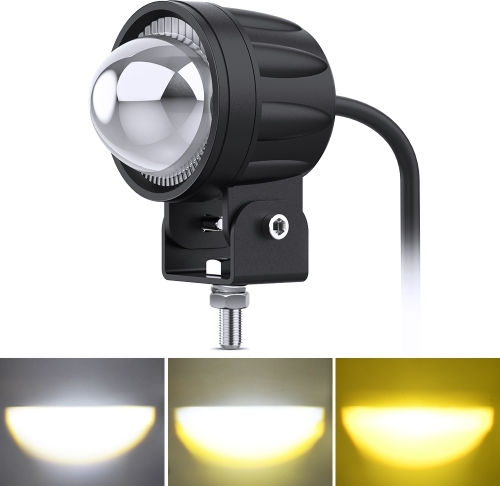 Roundς Waterproof Headlights Car LED Audi S4 Mitsubishi Pick-up Nissan PickUp 30W with White Lighting 1pcs
