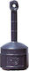 Outdoor Urban Ashtray Stable Base Capacity 15l Diameter 42cm Height 98cm Black