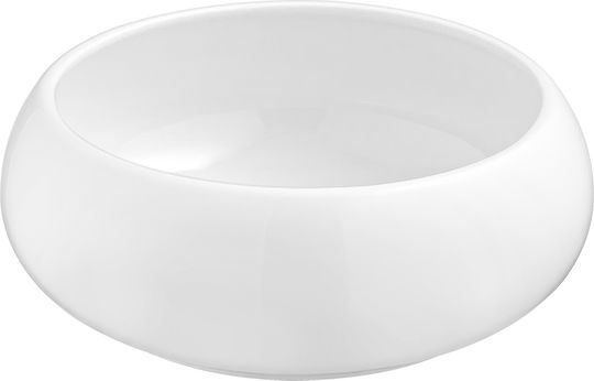 Dot Plate Shallow made of Porcelain White with Diameter 20.5cm
