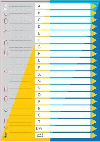TETIS PP TETIS A4 Alphabetical Dividers A-Z TETIS 9002844 5903242100703
