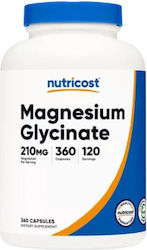 Nutricost Magnesium Glycinate 210mg 360 Mützen Nutricost Magnesium Glycinate 210mg 360 Mützen