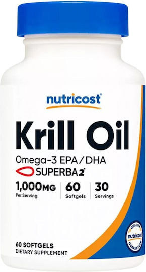 Nutricost Krill Oil Complex 1000mg 60 μαλακές κάψουλες