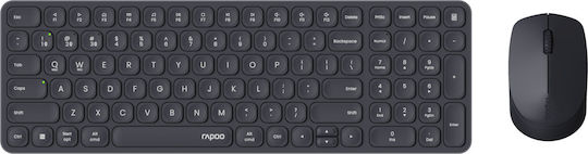Rapoo E9310M Wireless Bluetooth Keyboard & Mouse Set Greek