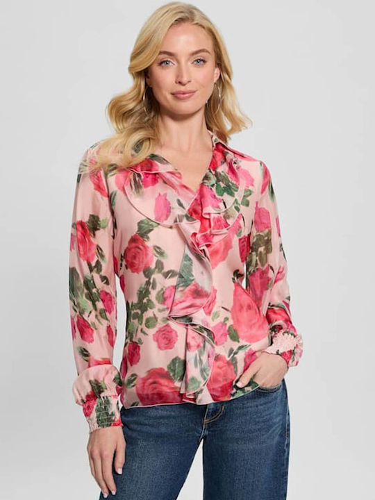 Guess Women's Blouse Pink