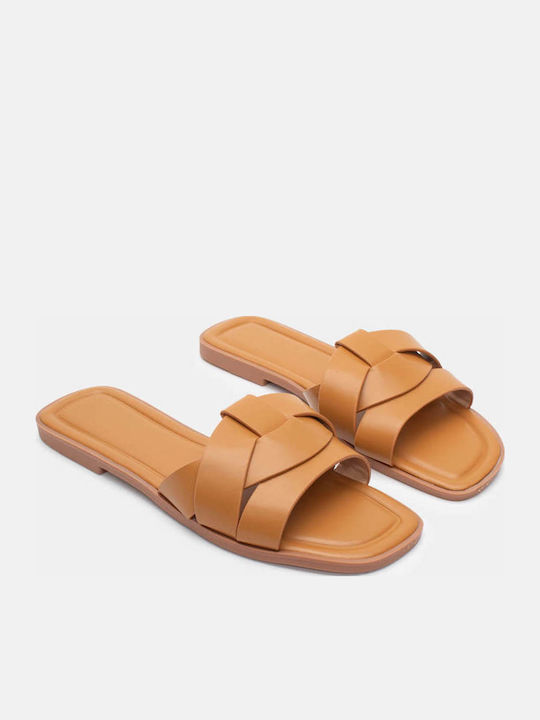 Luigi Women's Flat Sandals in Brown Color