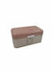 Sidirela Brotkasten Metallisch Rosa 37x21x17cm