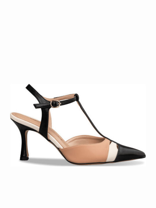 Pumps mit Riemchen Schwarz