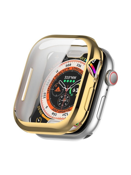 Watch Series Θήκη Σιλικόνης σε Χρυσό χρώμα για Apple Watch Series 10 46mm