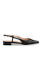 Γυναικείες Μπαλαρίνες Slingback σε Μαύρο Χρώμα