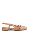 Γυναικείες Μπαλαρίνες Slingback σε Μπεζ Χρώμα