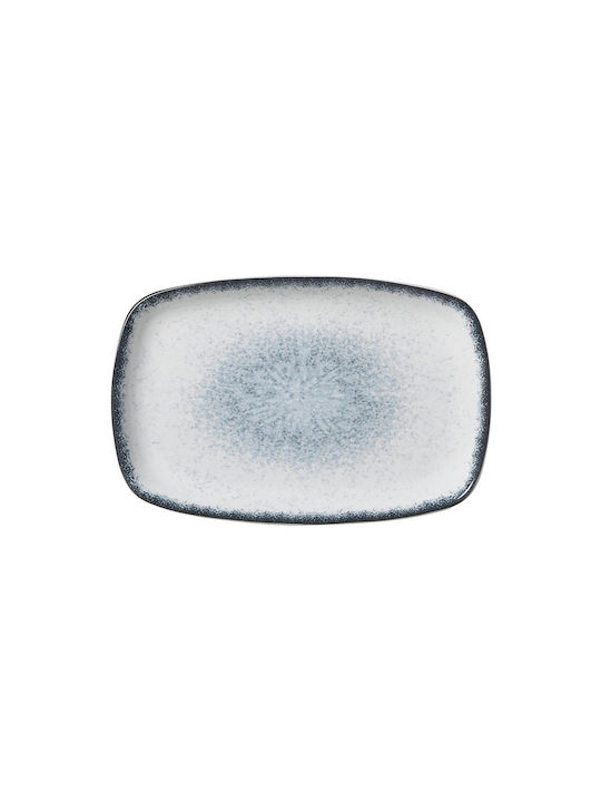 Serving Platter Rectangular made of Porcelain Blue